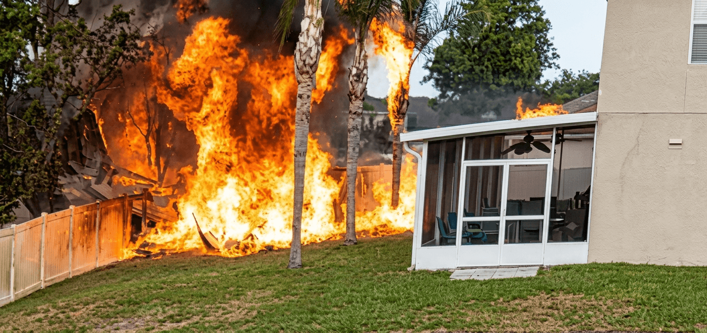 Plane Crashes and Explodes in Wesley Chapel Neighborhood