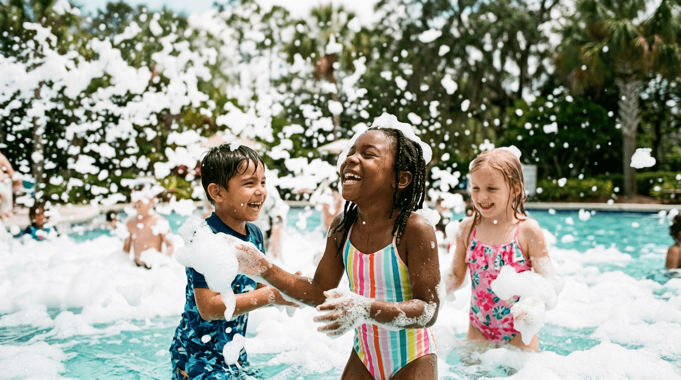 Christmas in July Hits Epperson Lagoon This Weekend: Santa, a Foam Party and the Grinch
