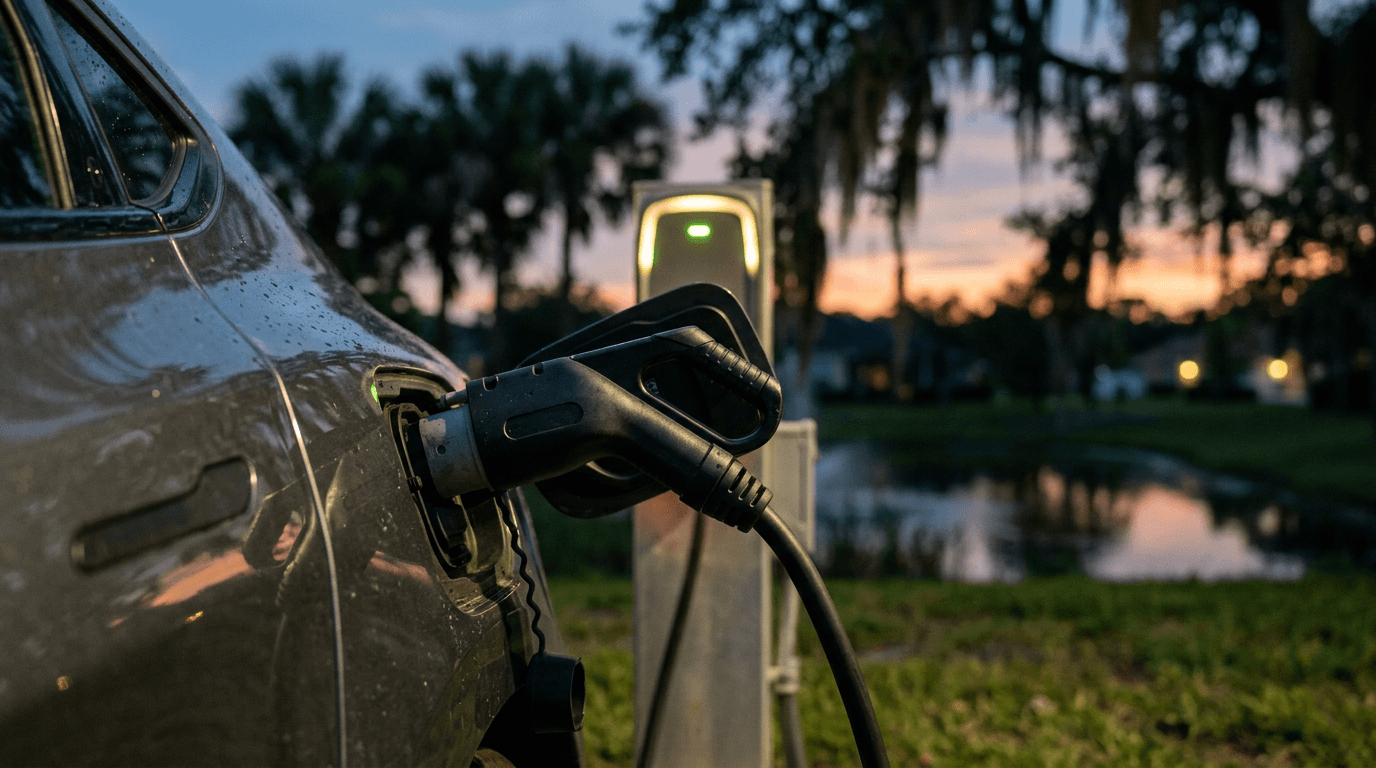 Tesla Files Permits for Private Robotaxi Charging Hub at Wesley Chapel Service Center