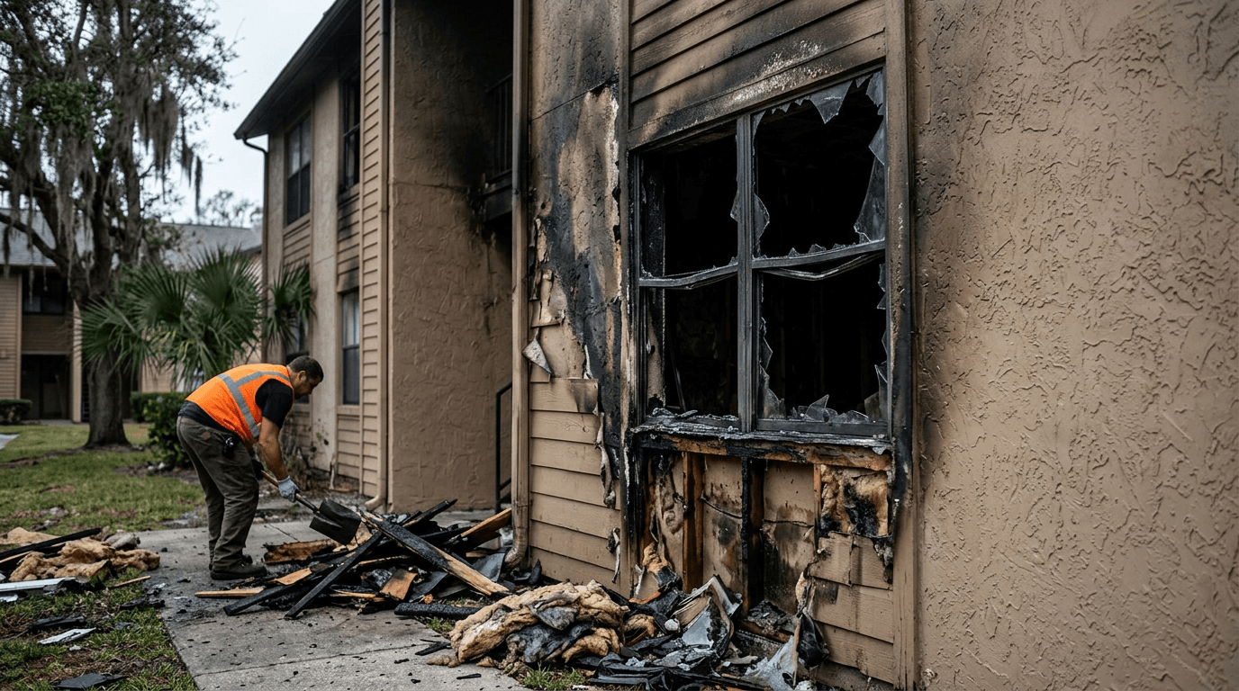 Fire Chief: Lightning Severed Alarm Wiring in Cobalt Apartments Blaze, Demolition Decision Awaits Owner
