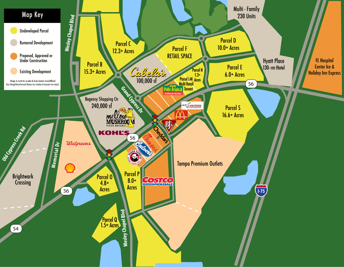 New Development around Premium Outlets in Wesley Chapel