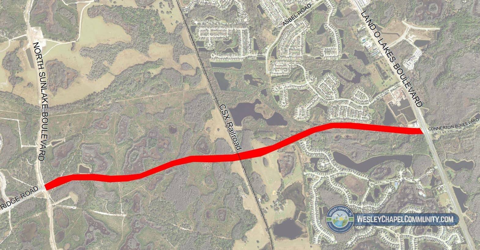 Land O' Lakes Area Set for Major Infrastructure Upgrade: Ridge Road Extension Project