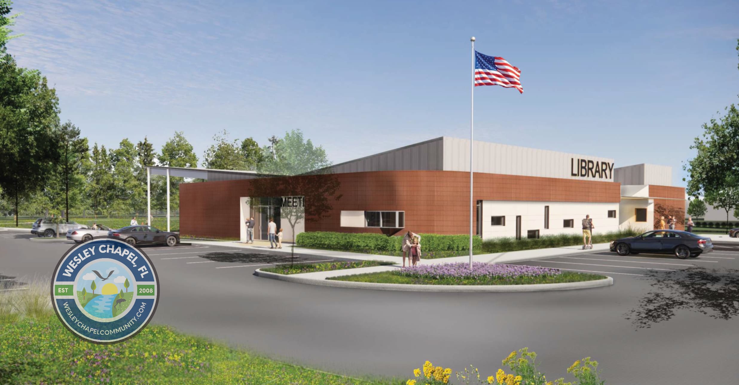 New Library Under Construction in Wesley Chapel