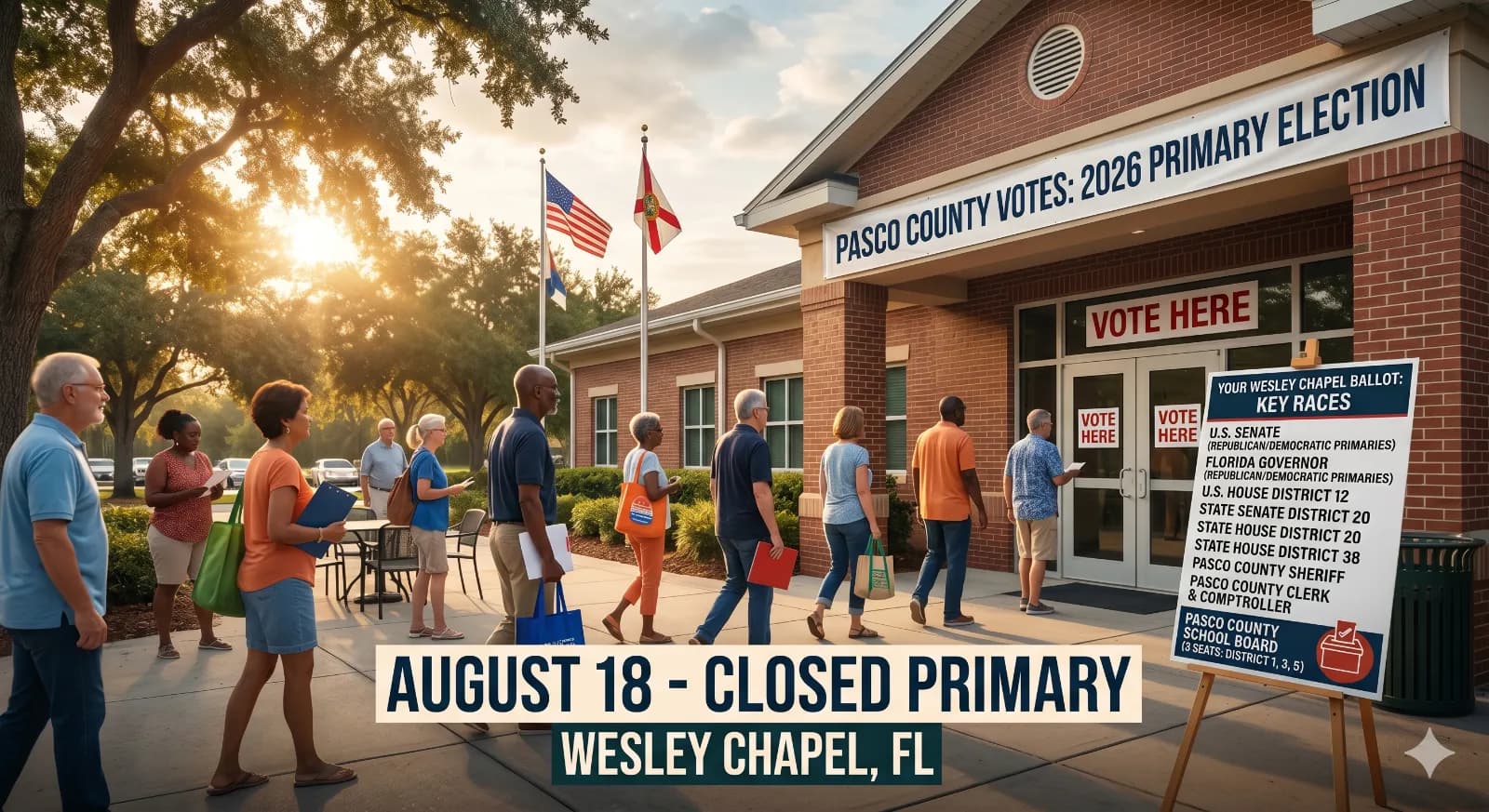 Your August 18 Primary Ballot: Every Wesley Chapel Race and Candidate