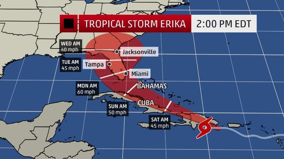 School Board to Decide on School Closures ahead of Tropical Storm Erika