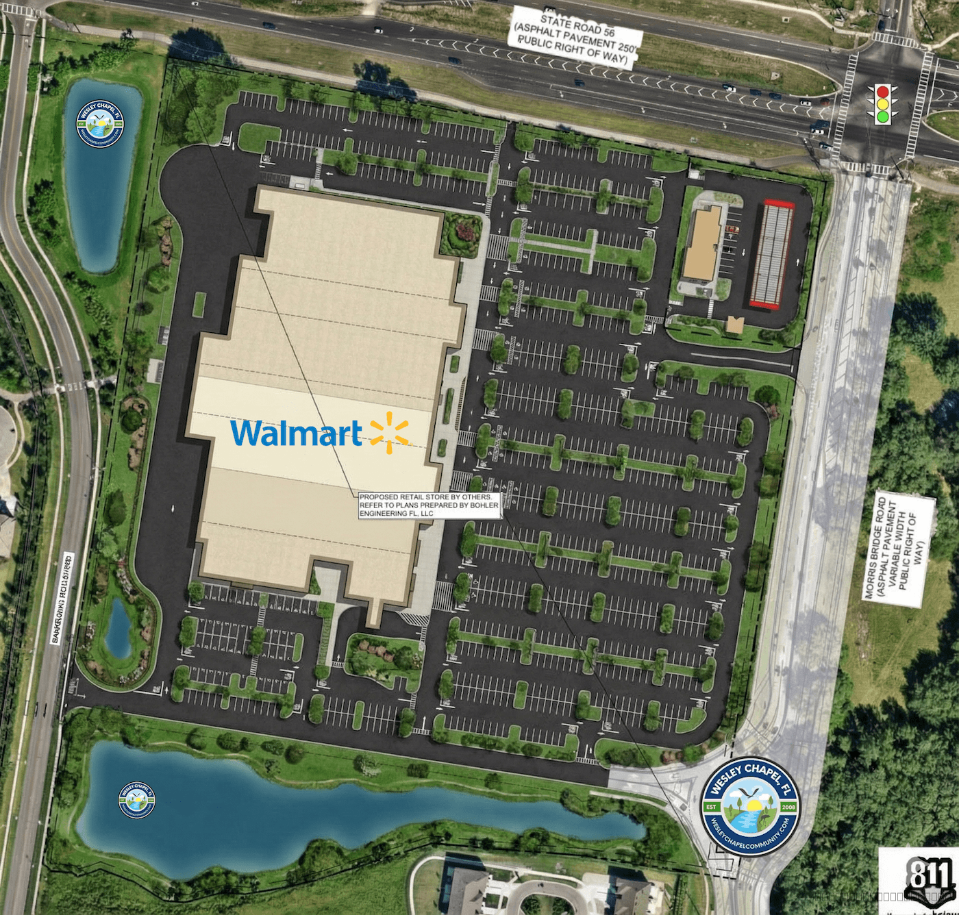 New Walmart Planned for State Road 56 and Morris Bridge Road in Wesley Chapel